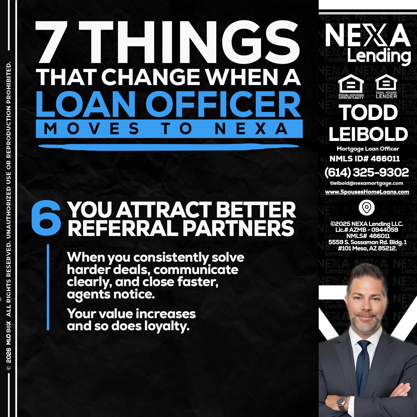 7 THINGS (6) - Todd Leibold -Mortgage Loan Officer