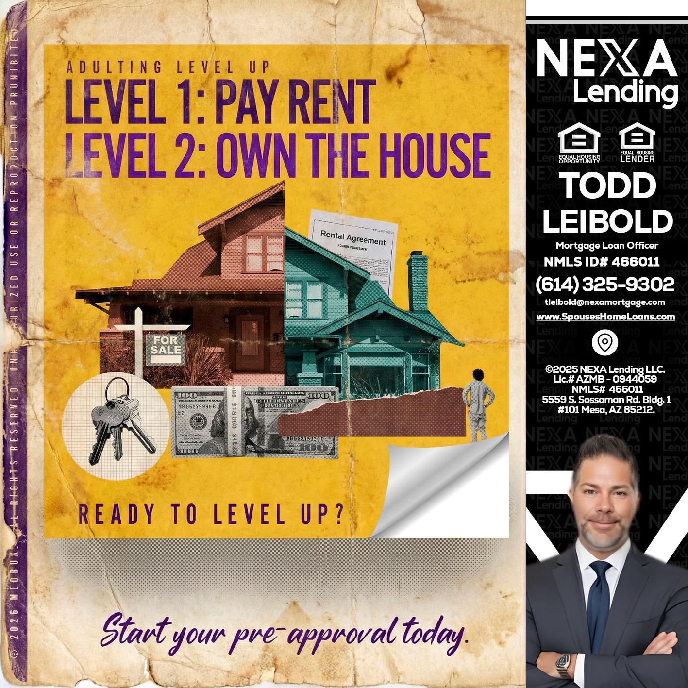 LEVEL 1 - Todd Leibold -Mortgage Loan Officer