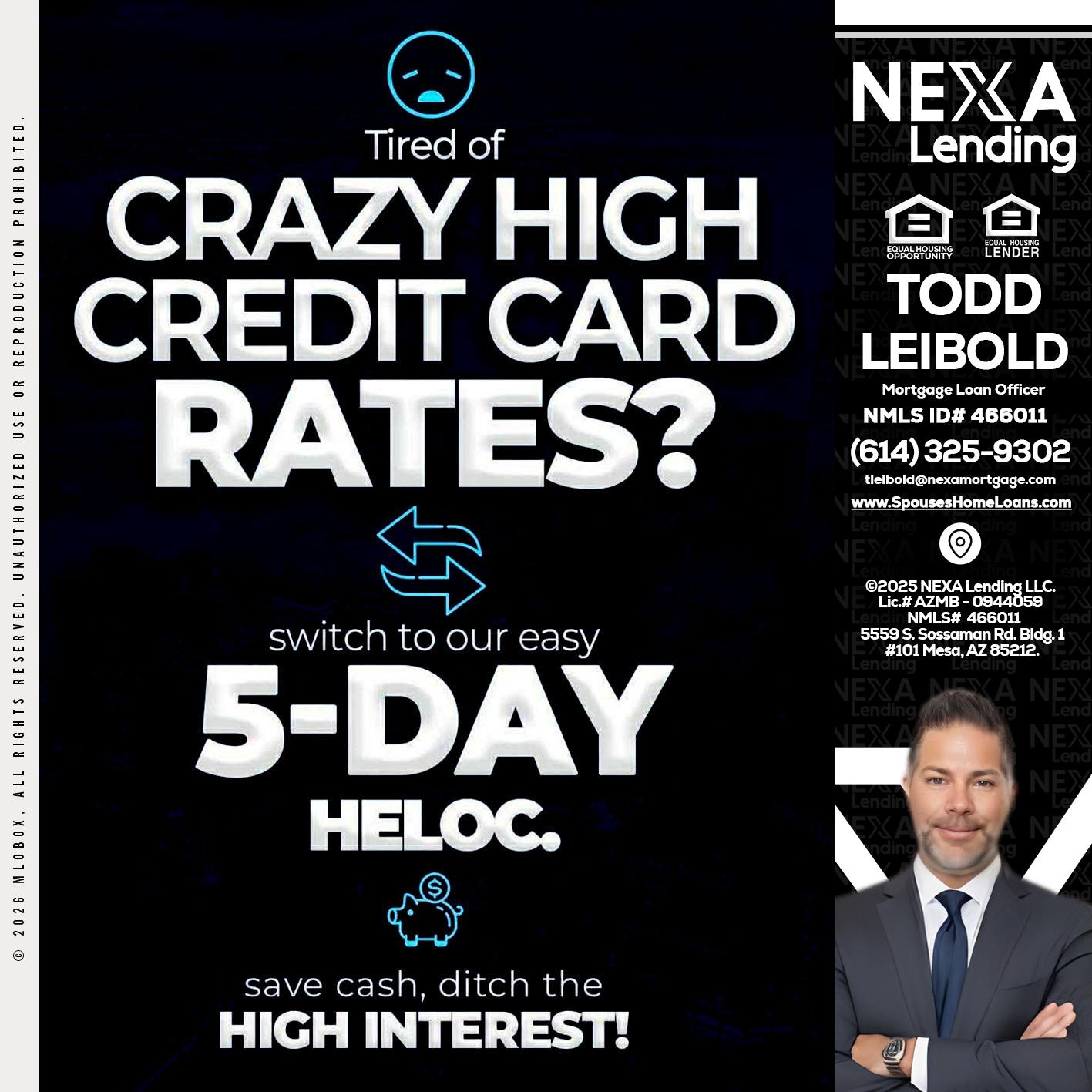 CRAZY HIGH - Todd Leibold -Mortgage Loan Officer
