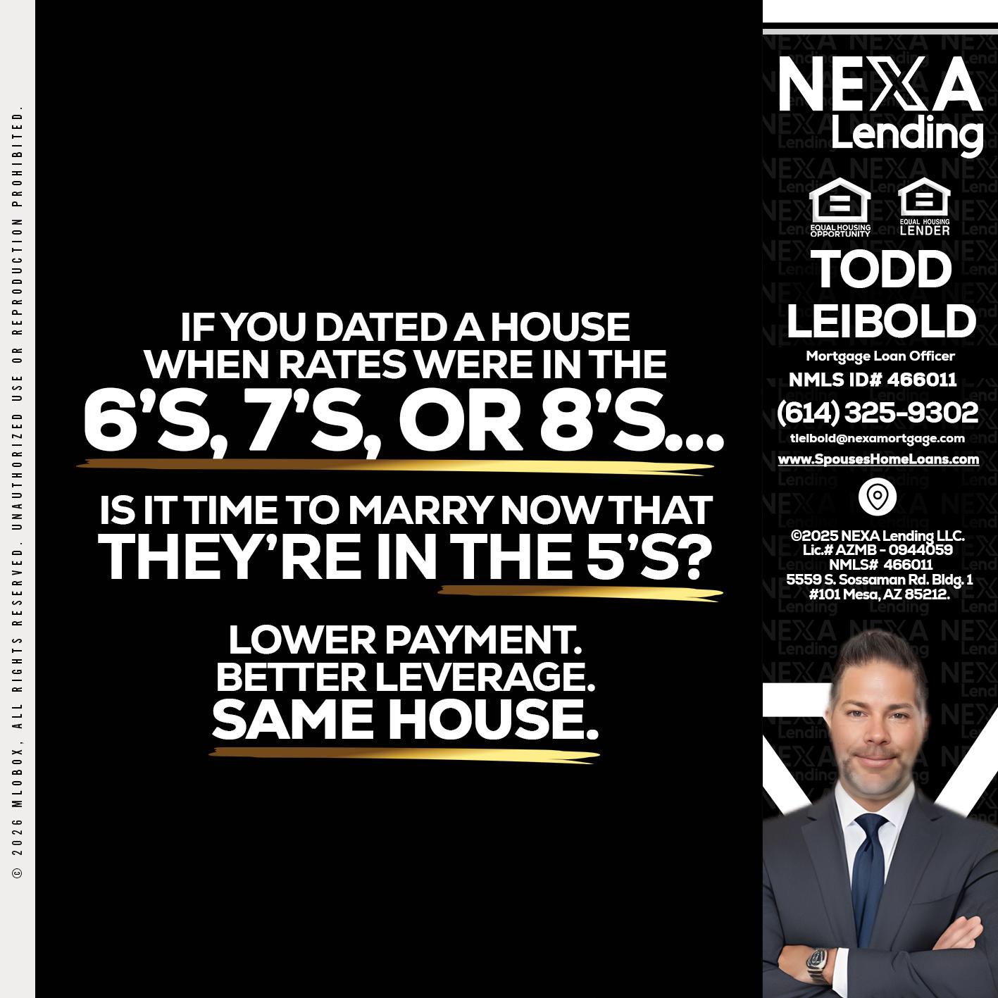 if you dated a house - Todd Leibold -Mortgage Loan Officer