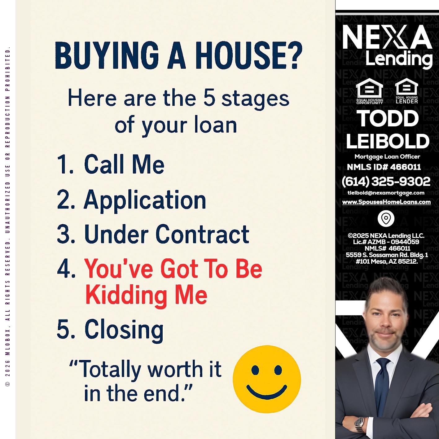 BUYING A HOUSE - Todd Leibold -Mortgage Loan Officer