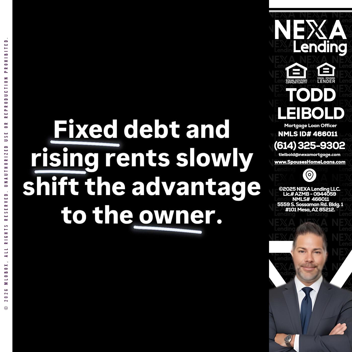 FIXED DEBT - Todd Leibold -Mortgage Loan Officer