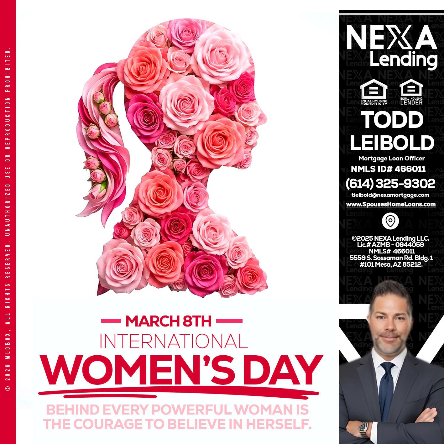 MARCH 8TH - Todd Leibold -Mortgage Loan Officer