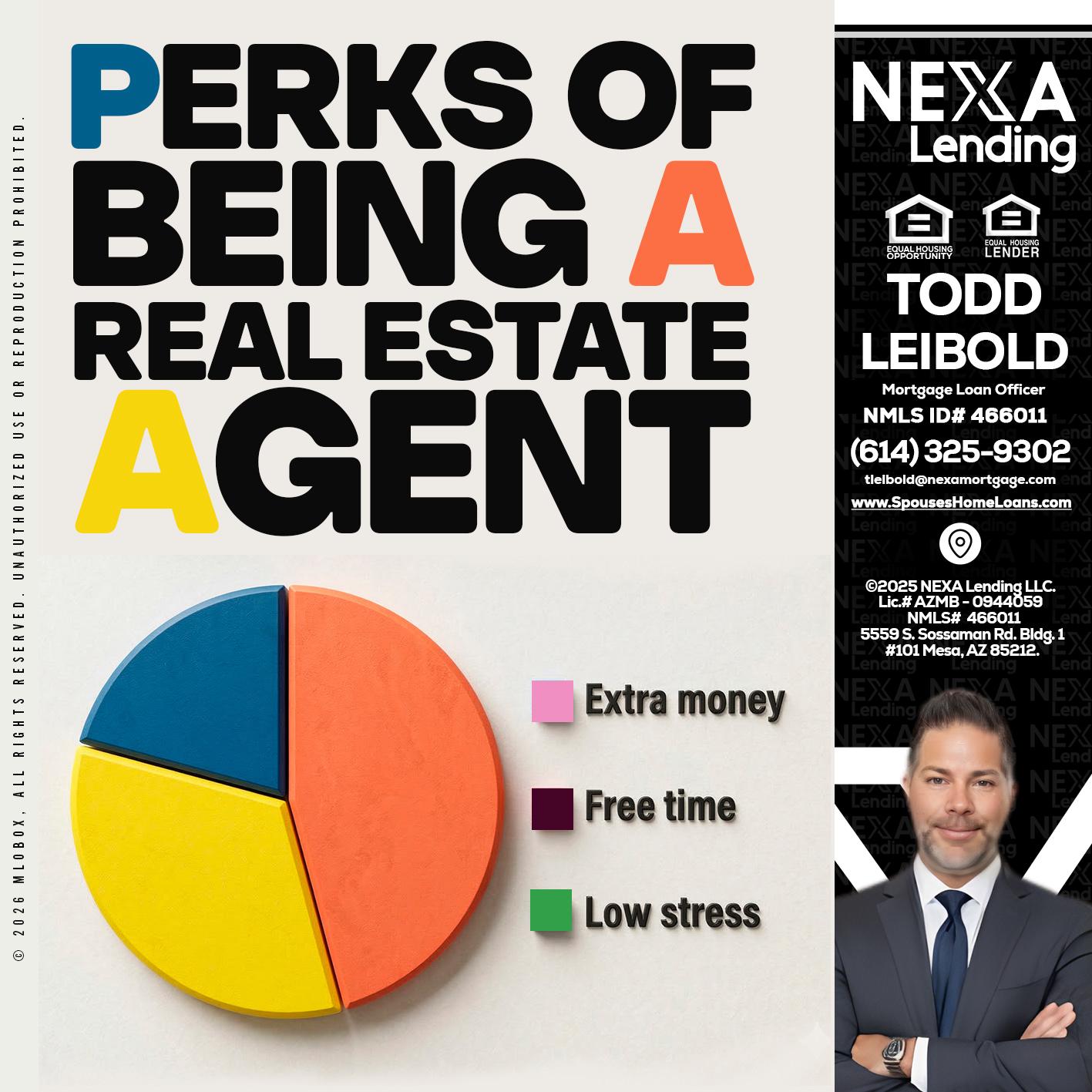 PERKS OF BEING - Todd Leibold -Mortgage Loan Officer