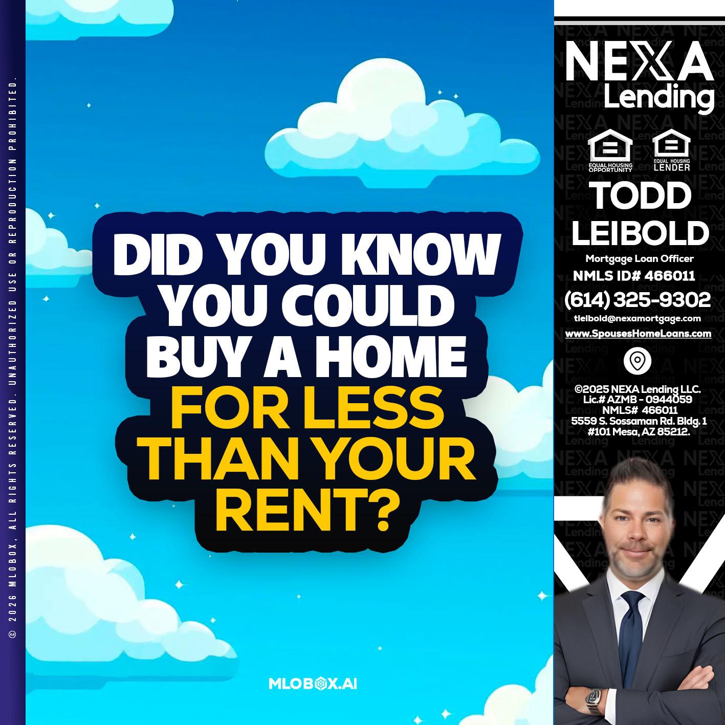 DID YOU KNOW - Todd Leibold -Mortgage Loan Officer