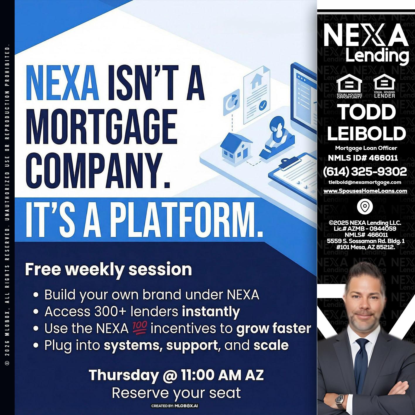 NEXA ISNT - Todd Leibold -Mortgage Loan Officer