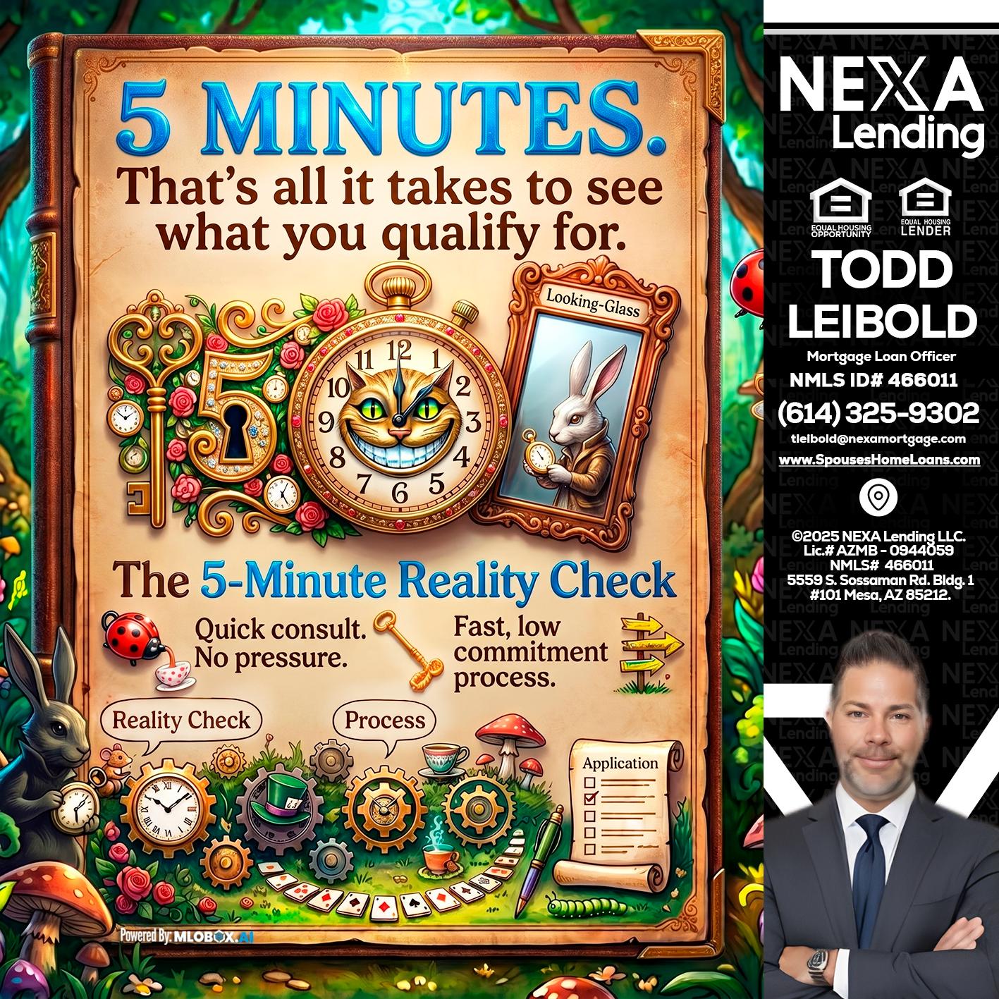 Reality Check! - Todd Leibold -Mortgage Loan Officer
