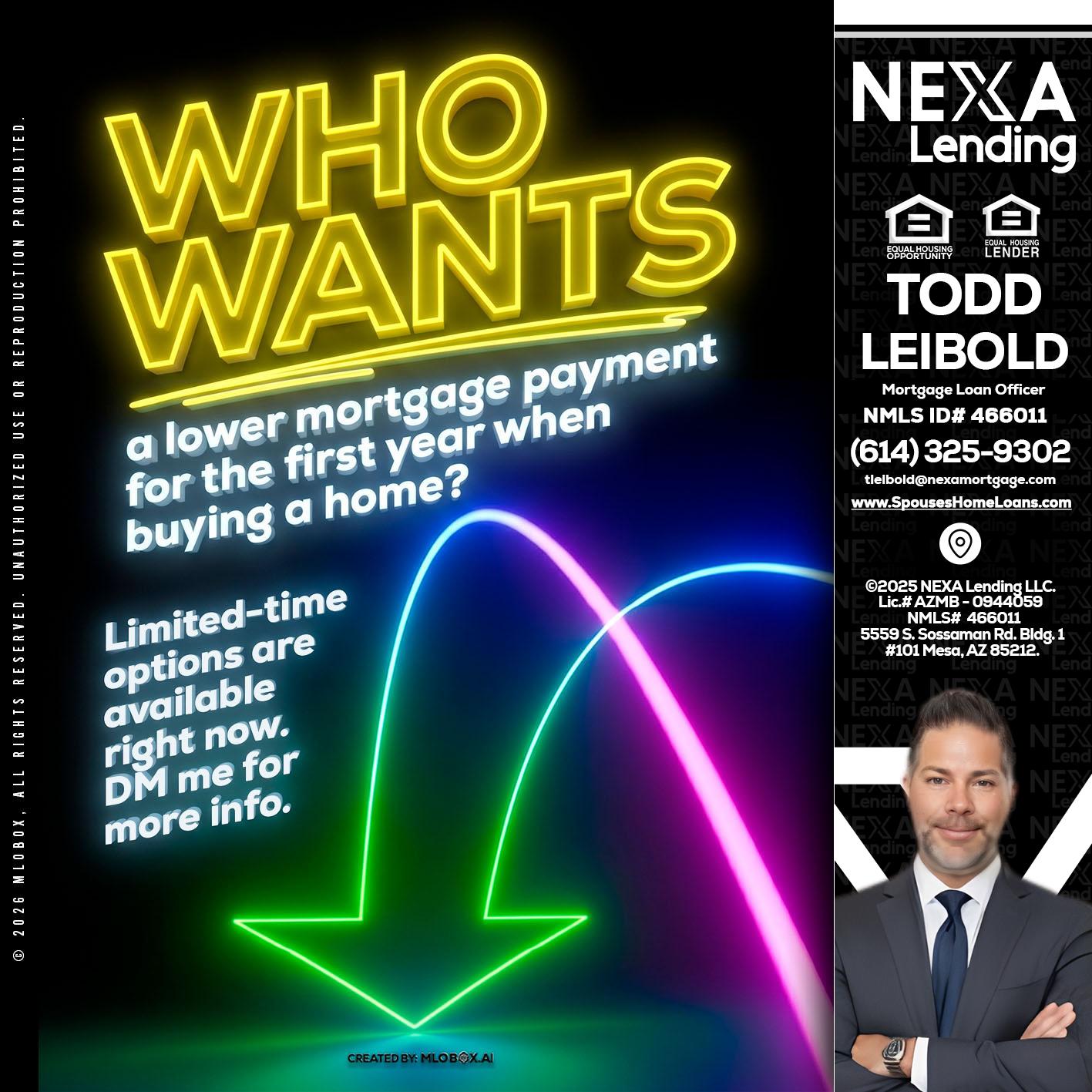 WHO WANTS - Todd Leibold -Mortgage Loan Officer