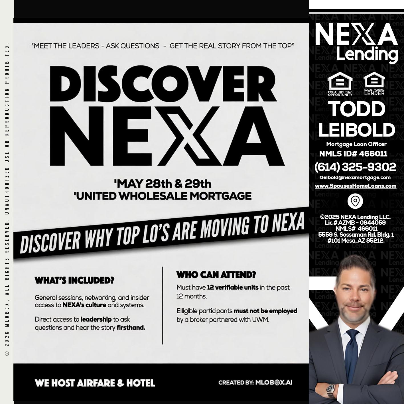 DISCOVER NEXA - Todd Leibold -Mortgage Loan Officer