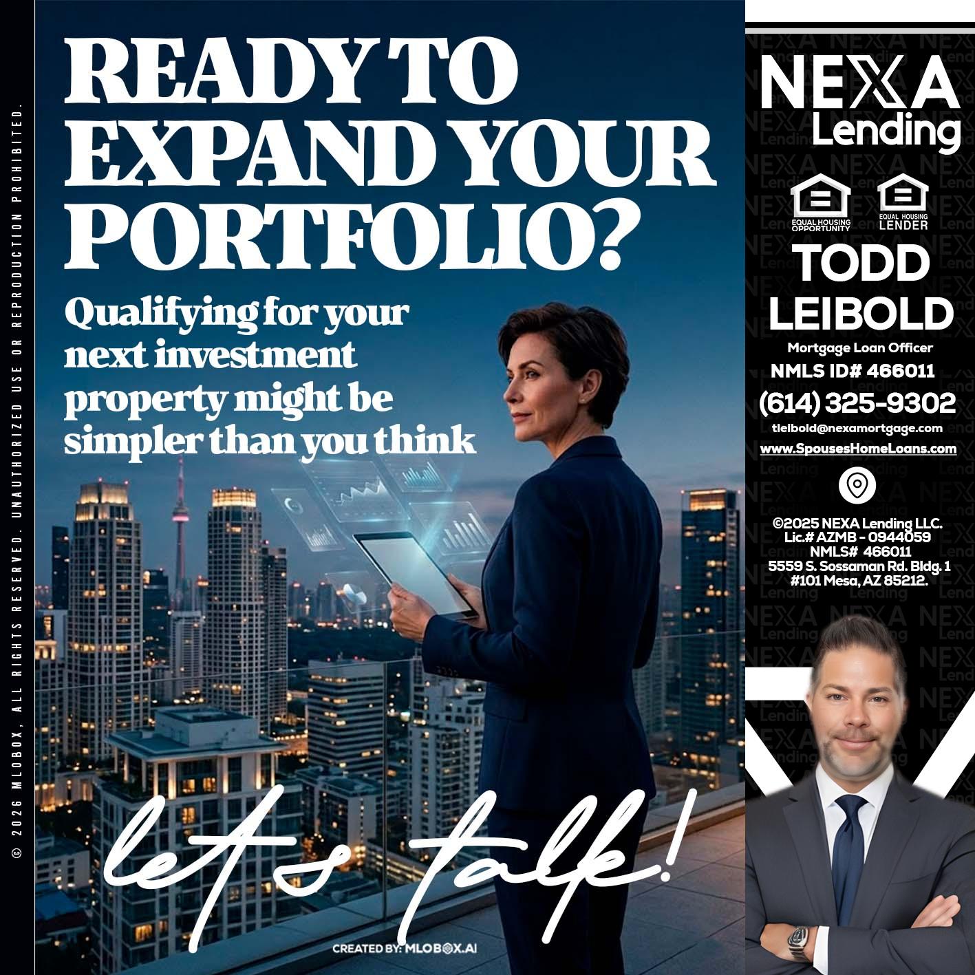 READY TO EXPAND - Todd Leibold -Mortgage Loan Officer
