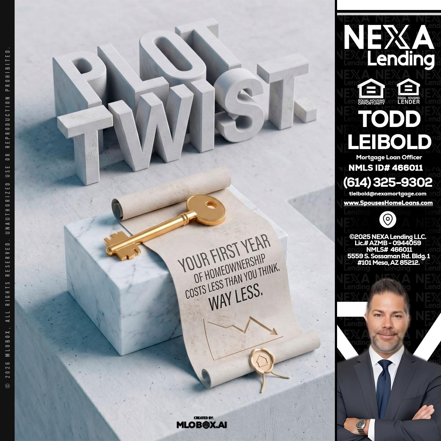 PLOT TWIST - Todd Leibold -Mortgage Loan Officer