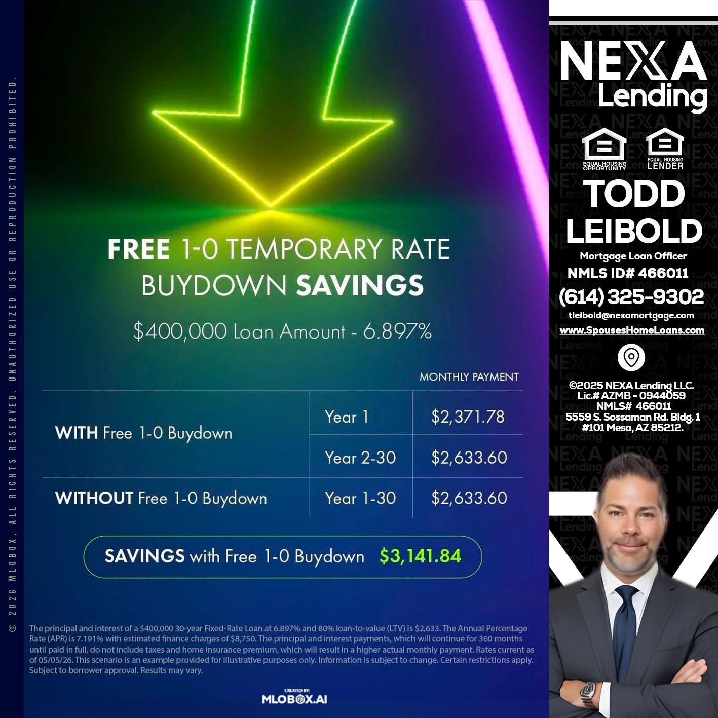 BUYDOWN - Todd Leibold -Mortgage Loan Officer