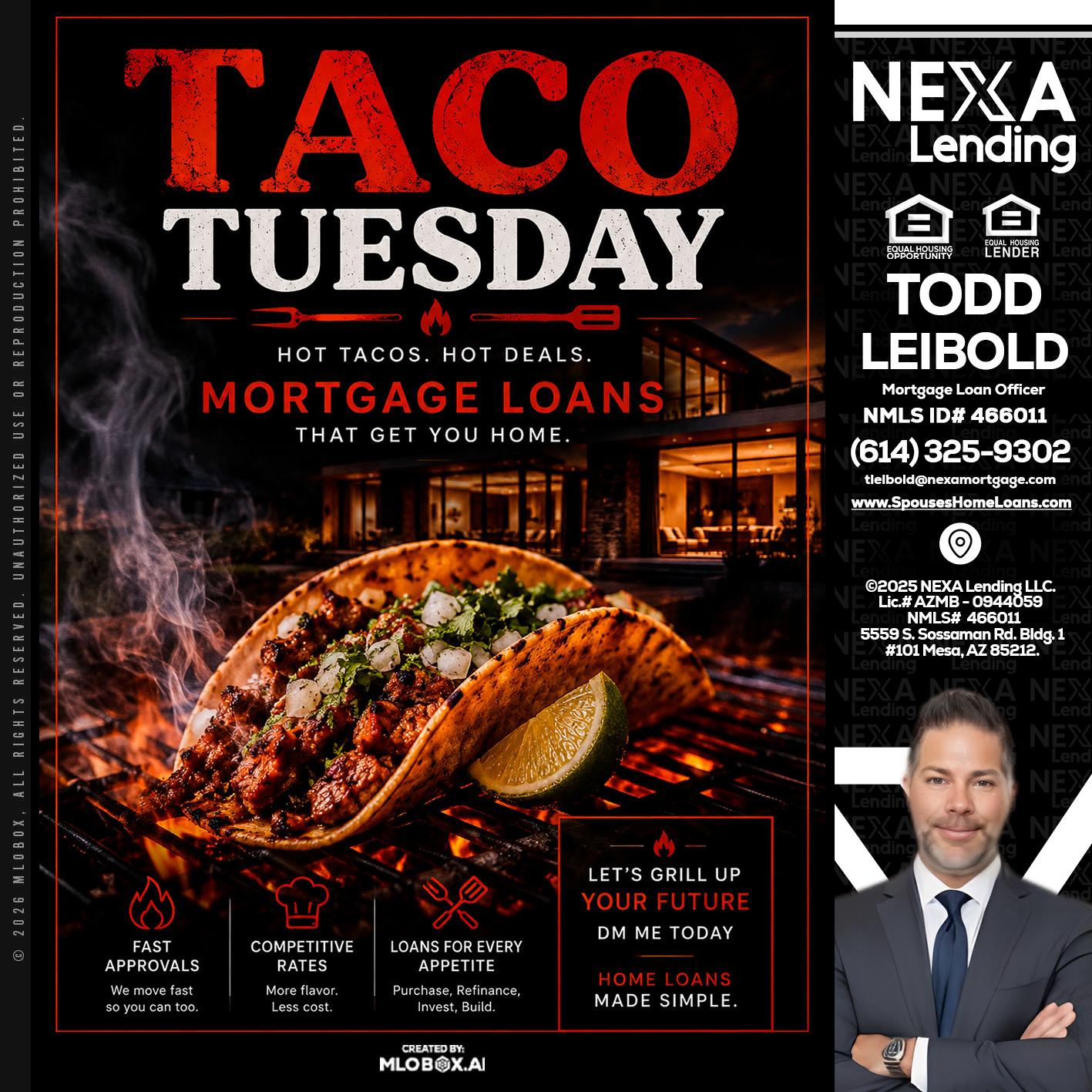 TACO TUESDAY - Todd Leibold -Mortgage Loan Officer