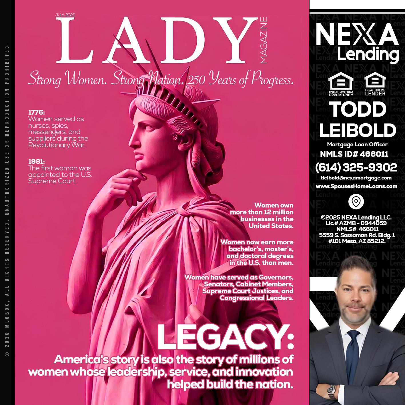 LADY LIBERTY! - Todd Leibold -Mortgage Loan Officer