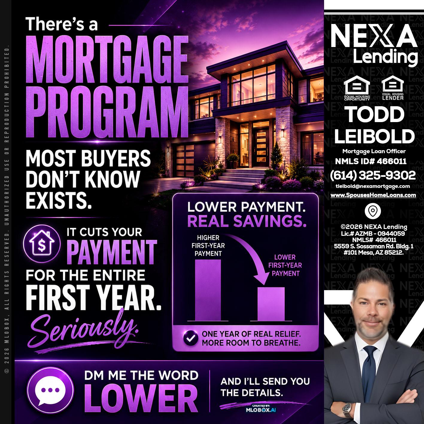 MORTGAGE PROGRAM - Todd Leibold -Mortgage Loan Officer