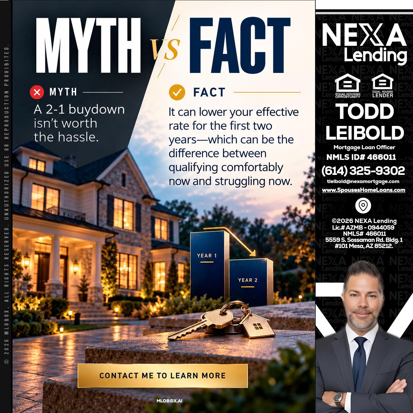 MYTH VS FACT - Todd Leibold -Mortgage Loan Officer