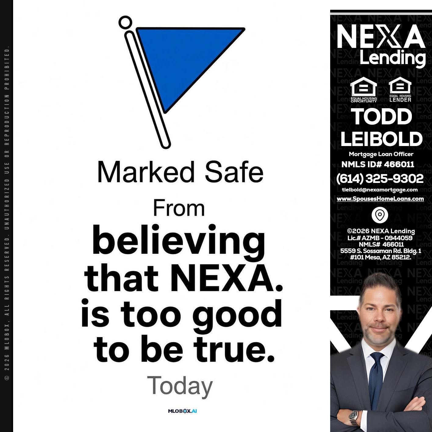 MARKED SAFE - Todd Leibold -Mortgage Loan Officer