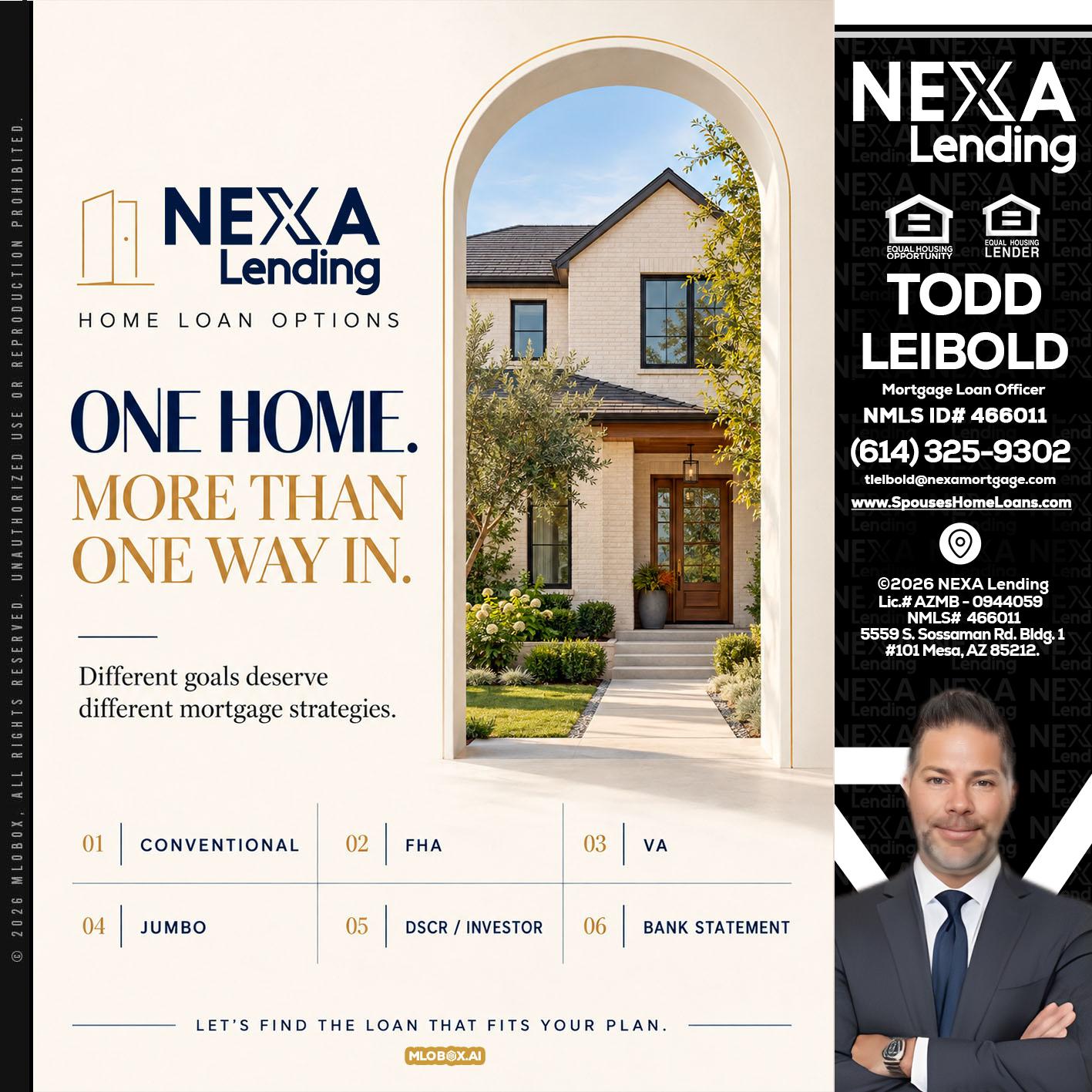 ONE HOME - Todd Leibold -Mortgage Loan Officer