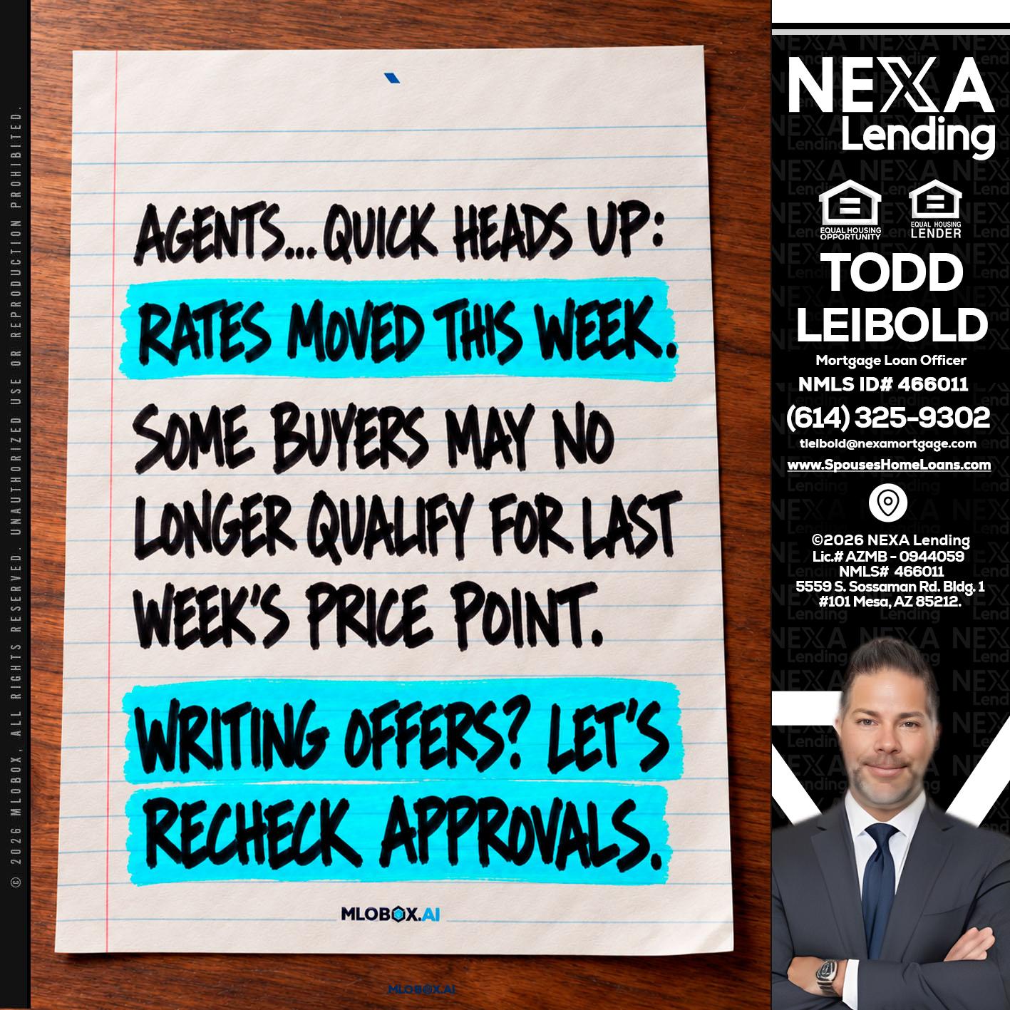 AGENTS - Todd Leibold -Mortgage Loan Officer