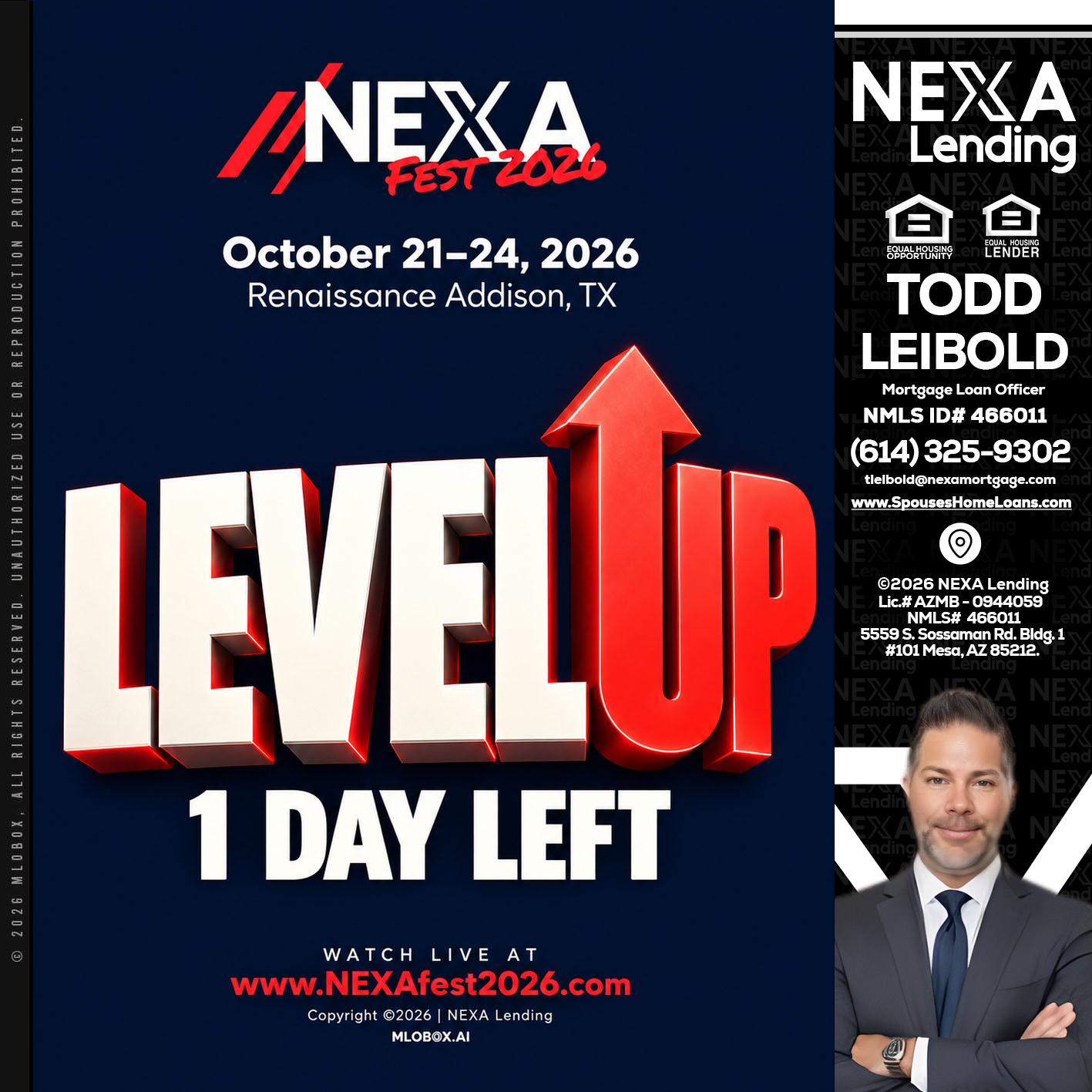 LEVEL UP - Todd Leibold -Mortgage Loan Officer